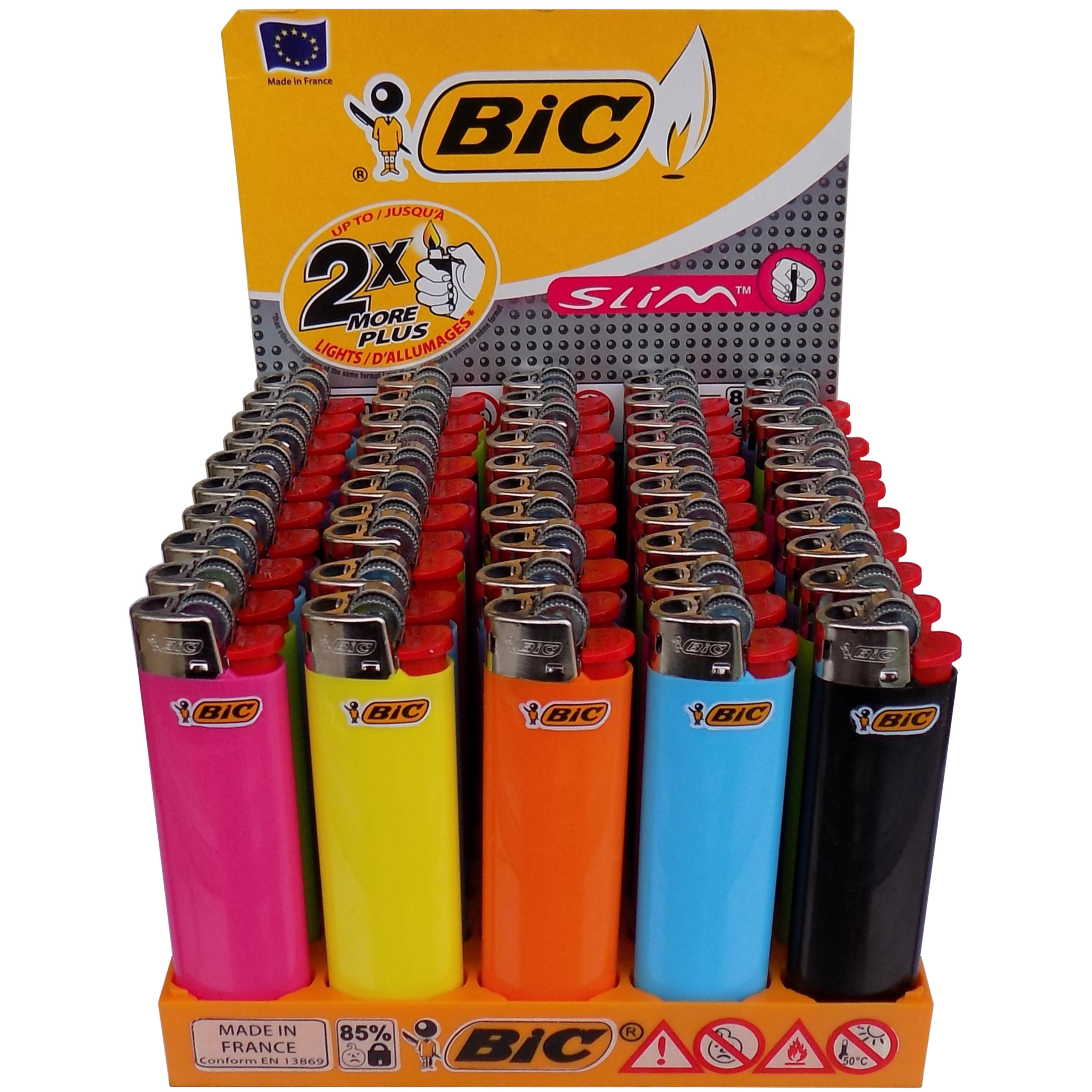 

50x Zapalniczka Krzesiwo Bic J23 Slim