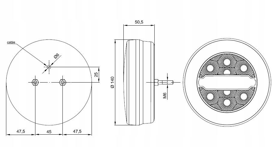 LAMPA TYLNA FT-113 LED FRISTOM ZESPOLONA Producent części Fristom