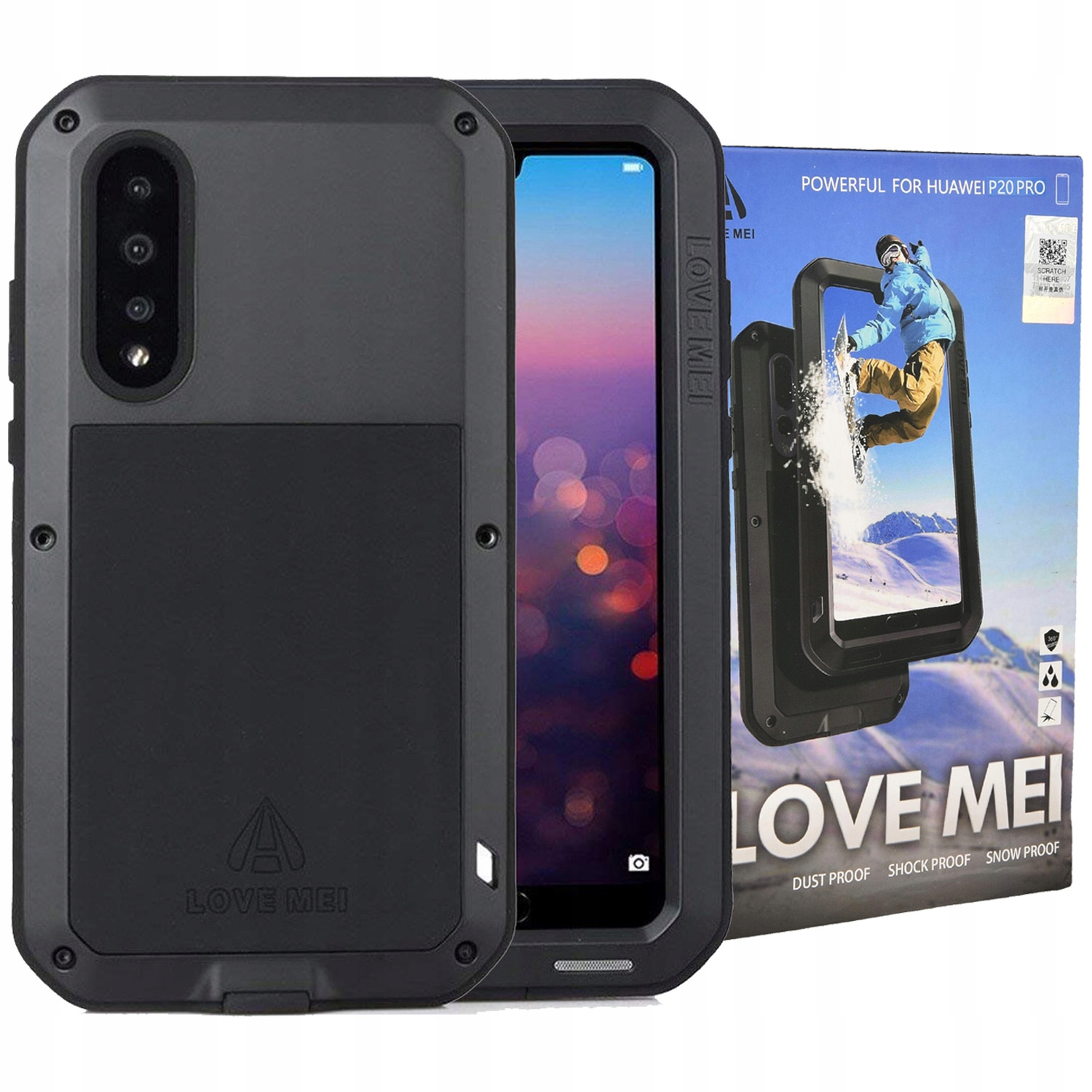 

Etui szkło Love Mei do Huawei P20 Pro, cover, P