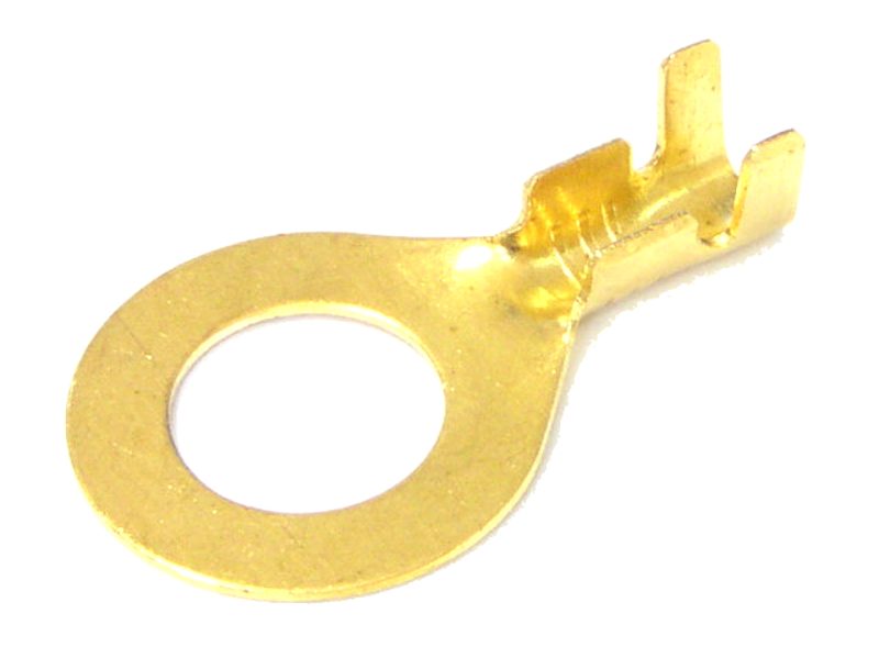 Konektor oczkowy 8,2mm 4mm2 mosiądz 100 sztuk