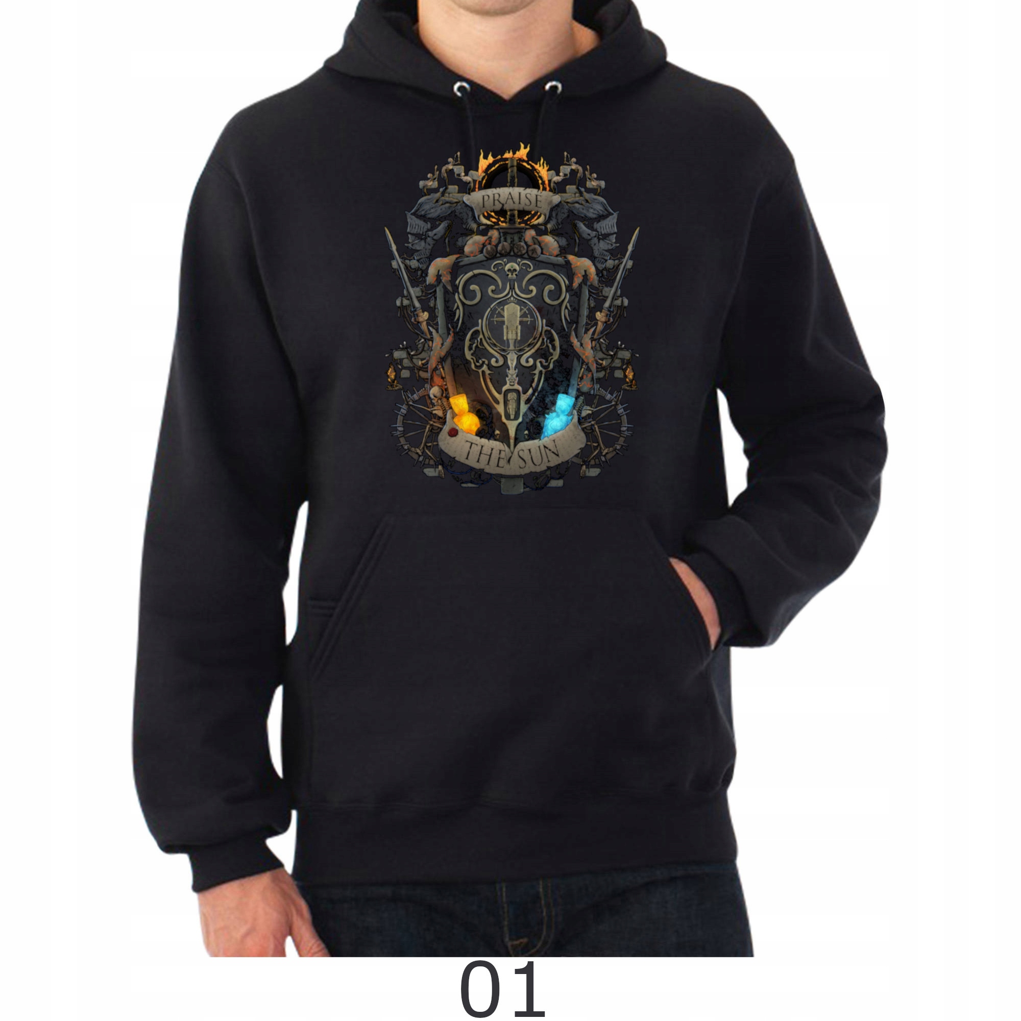 

Dark Souls Super Bluza z kapturem Dużo Wzorów L