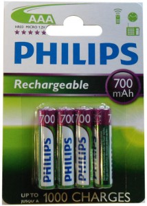

Akumulatorki Philips R03/AAA 700mAh blister 4szt