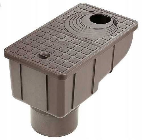 Osadnik rynnowy + sitko Marley RSK1500 Brąz