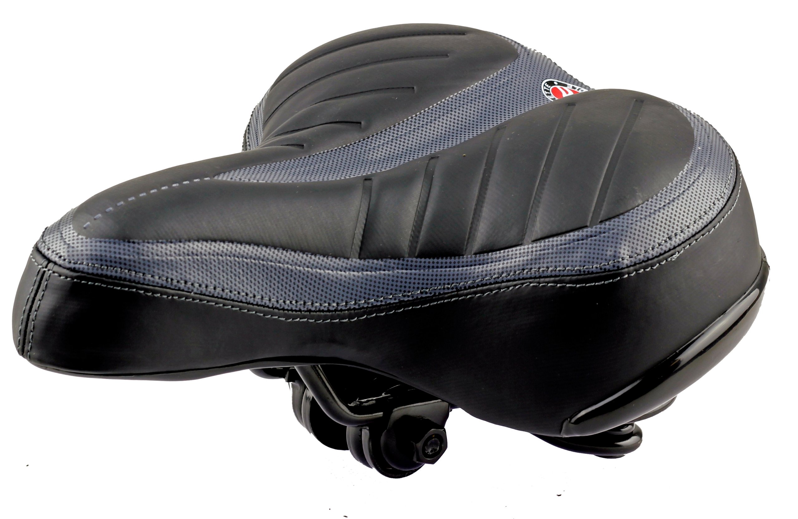 MIĘKKIE SIODEŁKO ROWEROWE NA SPRĘZYNACH SELLE s028 Kolor dominujący czarny