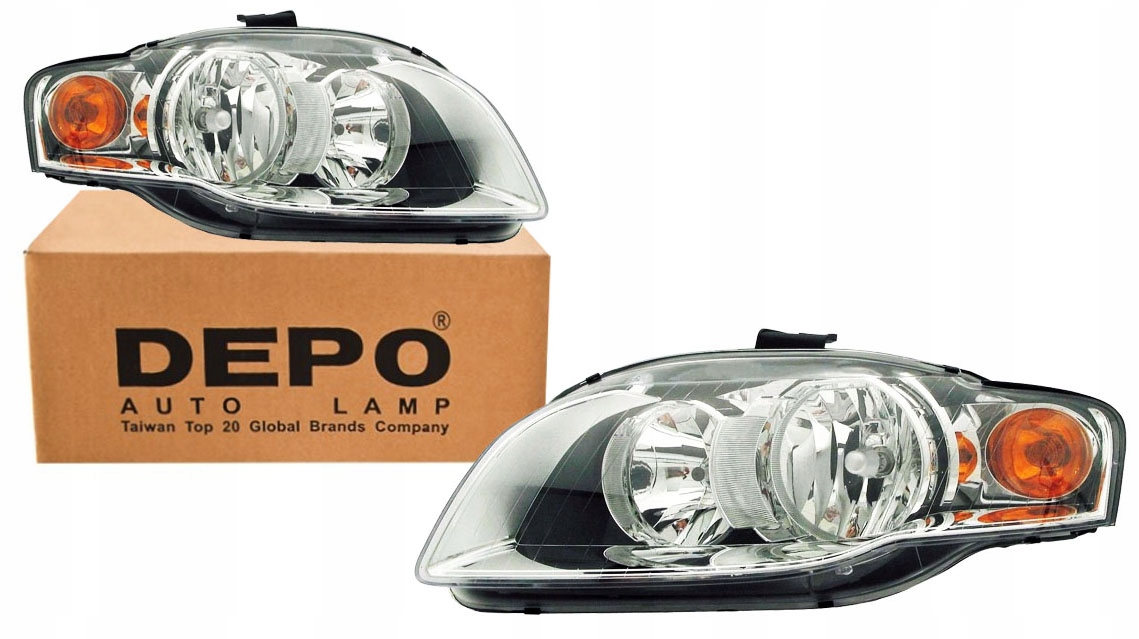 Depo Reflektory Lampy Przód Audi A4 B7 L+P Kpl. Za 849,99 Zł Z Mysłowice - Allegro.pl - (7554611604)