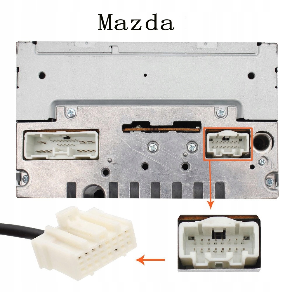 KABEL ADAPTER MEDIA AUX JACK 3,5 MAZDA 2 3 5 6 MP Marka kawu