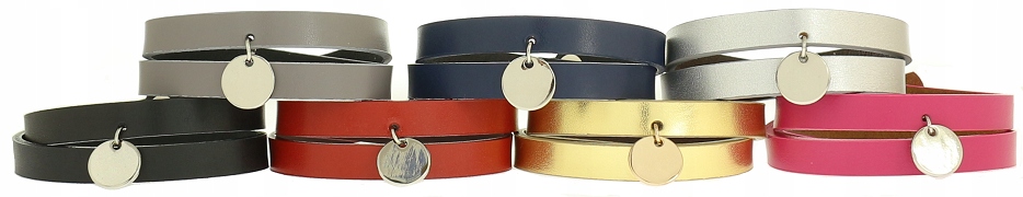 

Czarna Skórzana Bransoletka Damska Japan Style