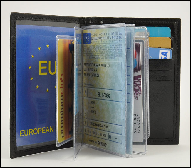 skórzane ETUI OKŁADKI dowód REJESTRACYJNY dokument Rodzaj na dokumenty