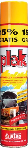 

Plak Pl nabłyszczacza i konserwuje plastiki 500ml