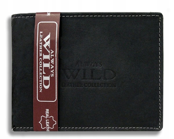 

Portfel męski Always Wild 100% Skóra pudełko Hit!