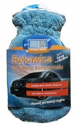 

Rękawica Do Mycia Samochodu 2w1 zamsz+mikrofibra