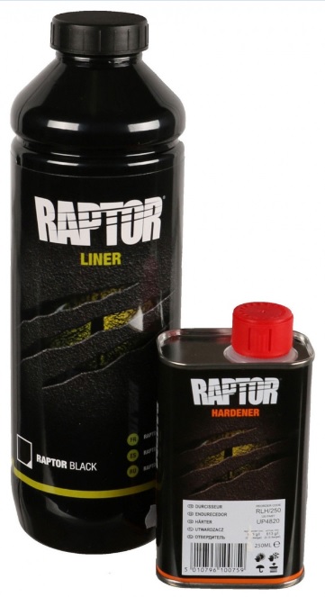 U-POL ユーポル Raptor ブラック 着色 ウレタンスプレー ライナーキット トラック荷台 スプレーガン付き 8L 送料無料 - 16