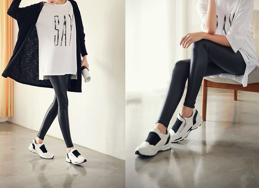 961 DOPASOWANE KLASYCZNE skórzane legginsy MAT S/M Rozmiar S/M