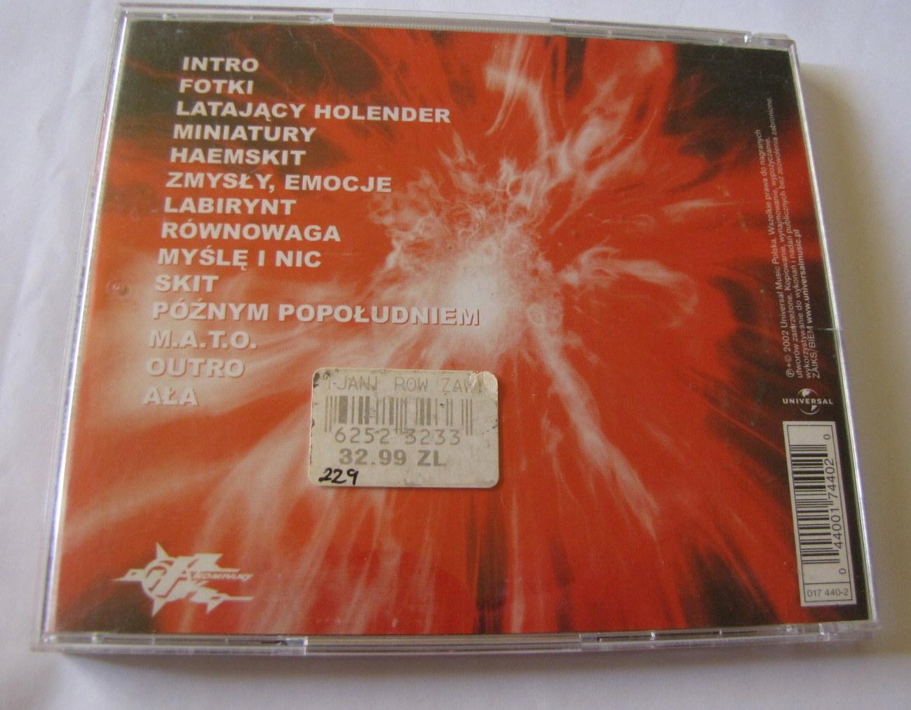 Pijani Powietrzem/FOKUS EGO/ 1wydanie PAKTOFONIKA! EAN (GTIN) 044001744020