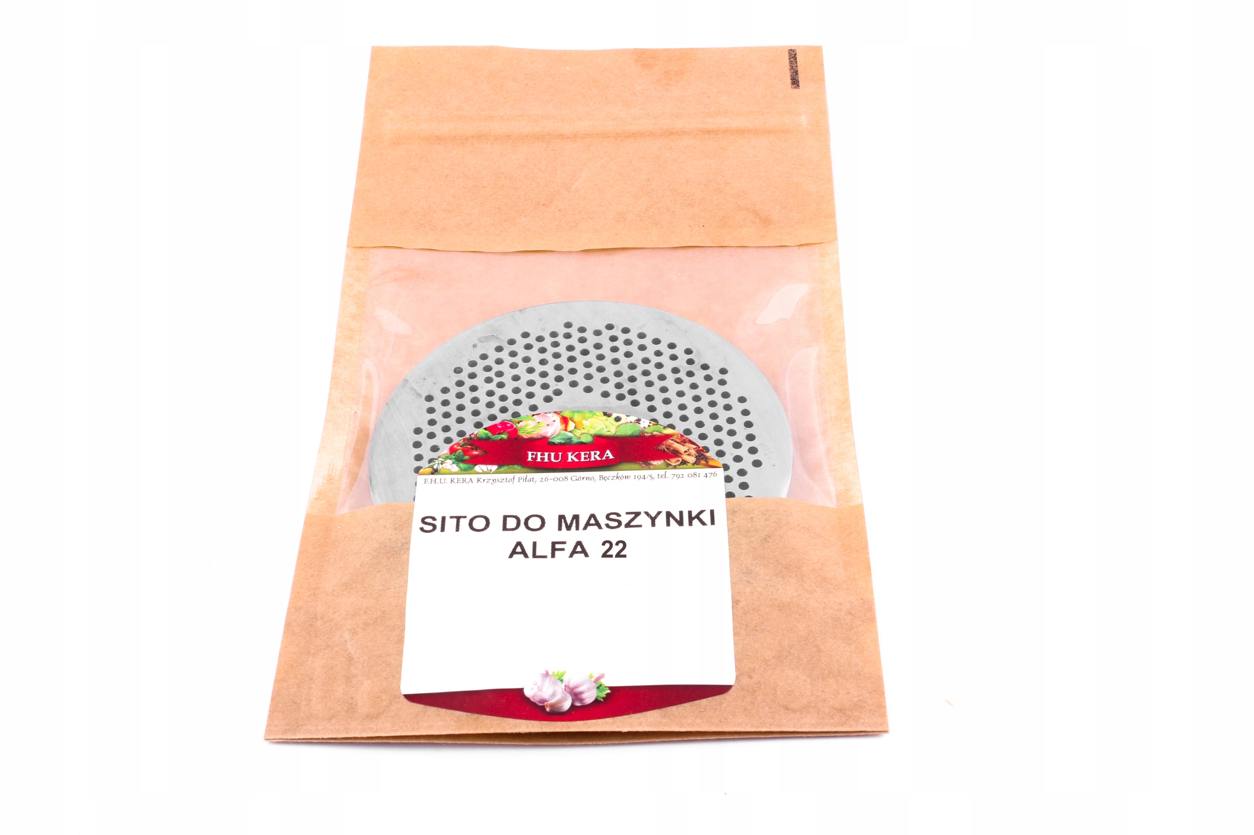 

Sitko Sito oczko 2,5mm Maszynki mięsa Alfa 22 Kera