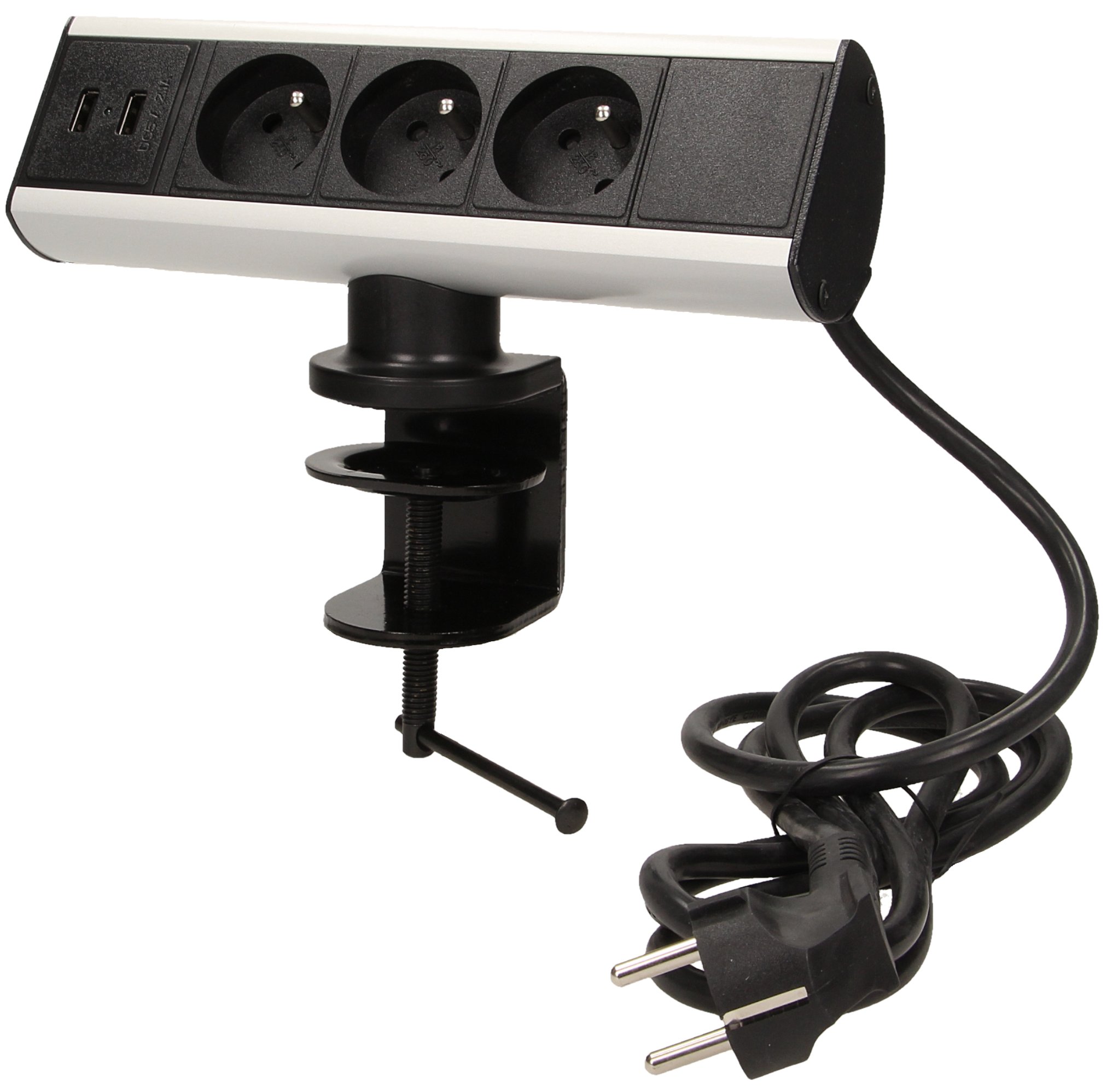 

Gniazdo Biurkowe 3x250V Ac Usb Uchwyt.montaż 13101