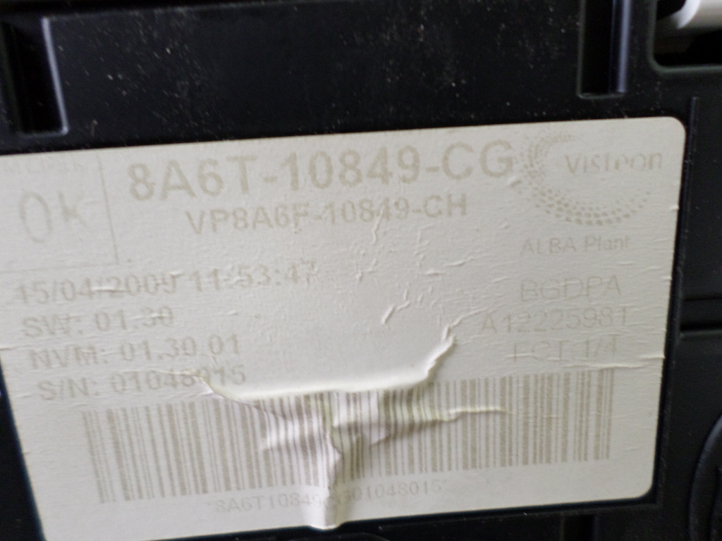 спидометр FORD Fiesta MK7 8A6T-10849-CG