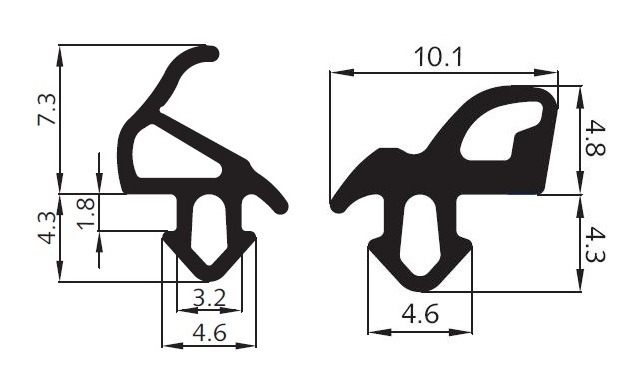 Uszczelka do okna okien okienna aluplast komplet Kod producenta S-1559 I S-1560