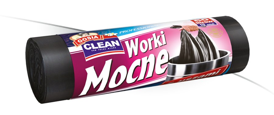 

Worki Na Śmieci 60L 10SZT Bardzo Mocne Z Uszami
