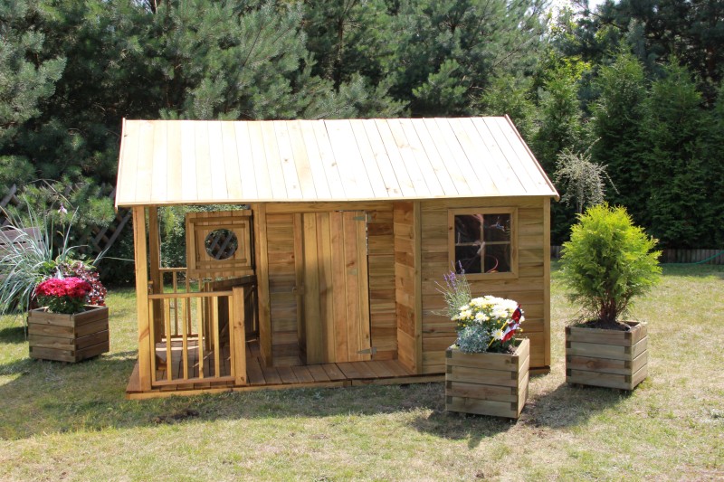 Drewniany domek dla dzieci Szymon 4iQ Marka 4IQ Group