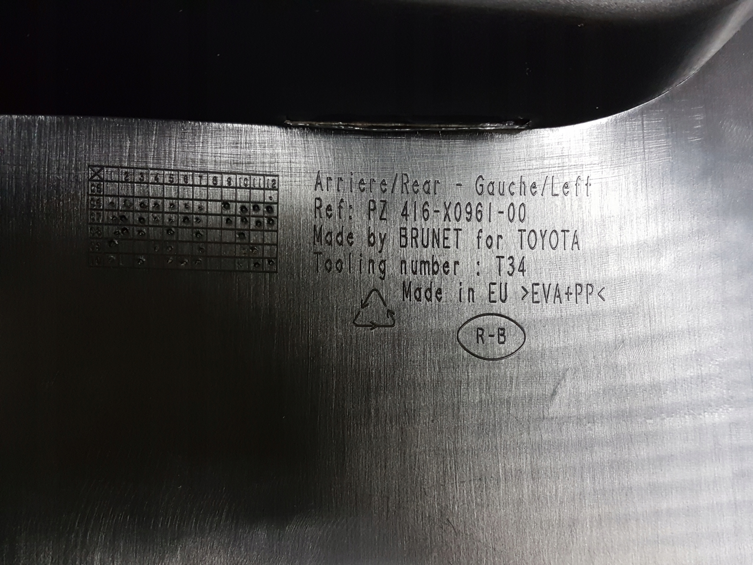 RAV4 05-12 CHLAPACZE TYŁ TYLNE KÓŁ TOYOTA Producent części Toyota OE