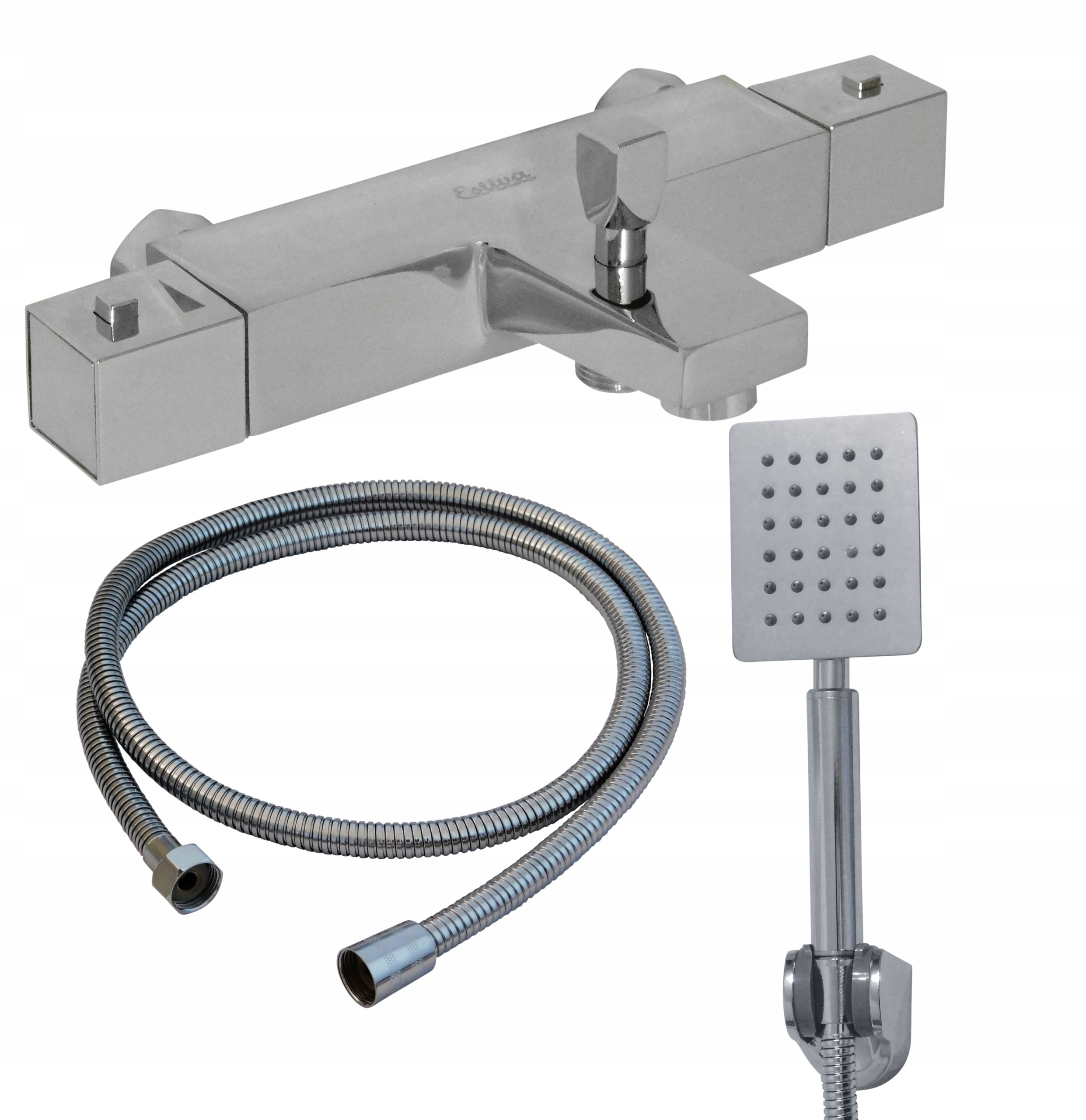 

Bateria Wannowa Termostat Koba + zestaw natryskowy