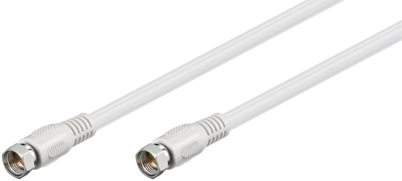 

Kabel Przyłączeniowy Sat 2X Wtyk F 3,5M Biały