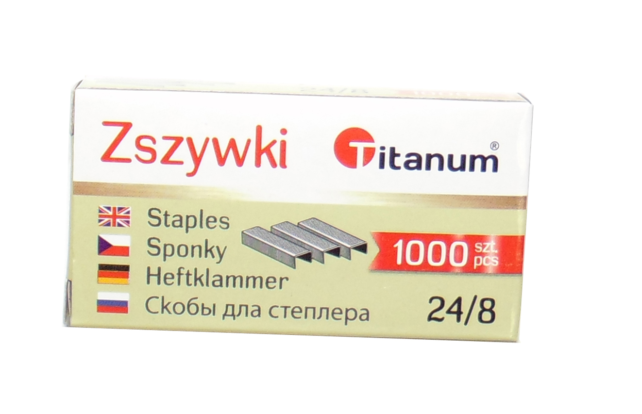 

Zszywki Titanum 24/8 1000 sztuk
