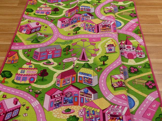 WYKŁADZINA DYWANOWA DYWAN MIASTO ULICE DLA DZIECI Grubość 7 mm