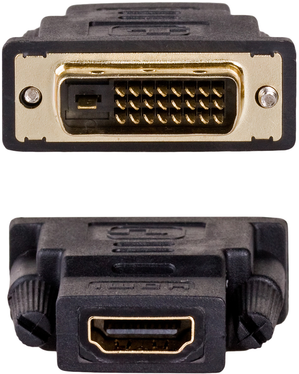

Przejściówka Adapter Dvi-hdmi 24+1 Dual Link Gold