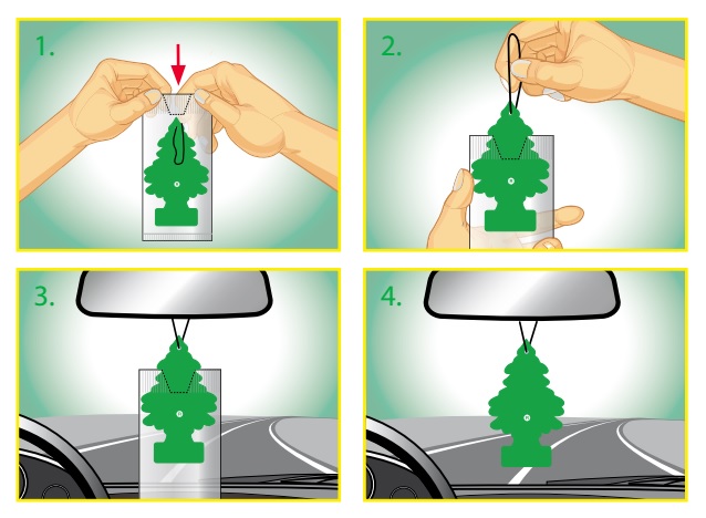 WUNDER BAUM ZAPACH CHOINKA RELAX DRZEWKO RELAX Rodzaj zawieszki