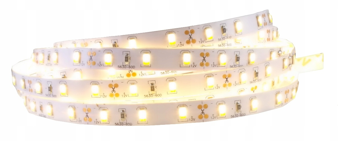 

Taśma Led 5630 300LED Smd IP20 12V biała Ciepła 5m