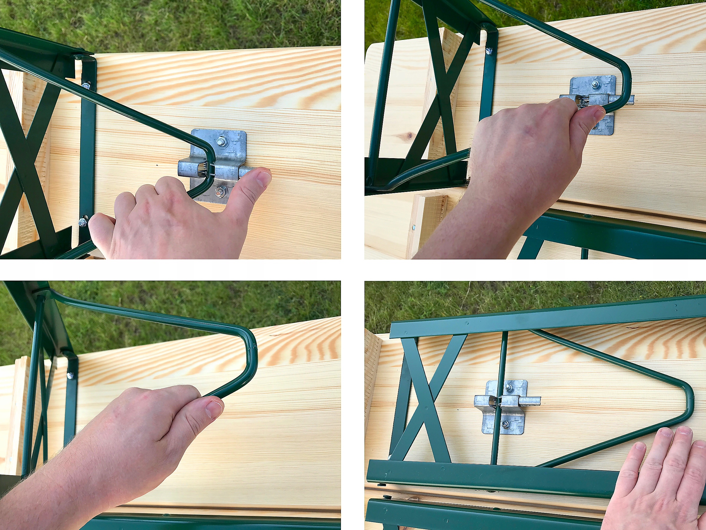 STÓŁ OGRODOWY Z ŁAWKAMI KOMPLET 10 SZTUK Linia 1