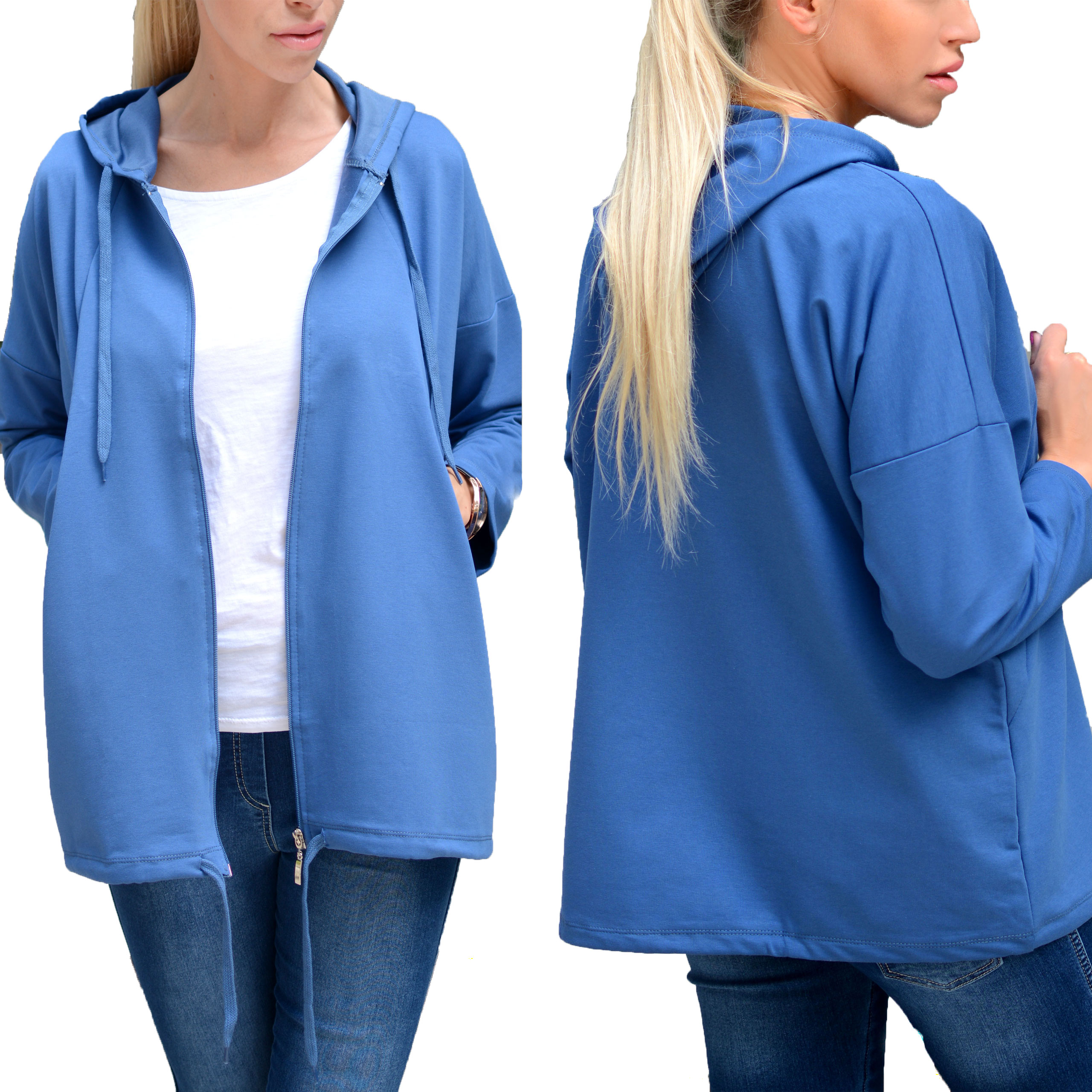 

Rozpinana Bluza Na Zamek Czarna Niebiesk do6xl 716