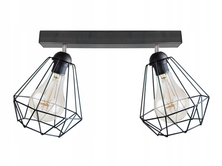 

Lampa Plafon Sufitowa Loft Druciak Retro Led