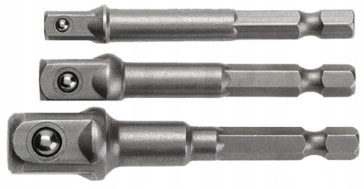 

Hogert Zestaw Adapterów Hex Do Nasadek 1/4 3/8 1/2