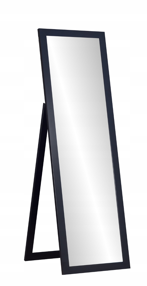 

*duże Stojące Lustro w ramie Czarne 150x60