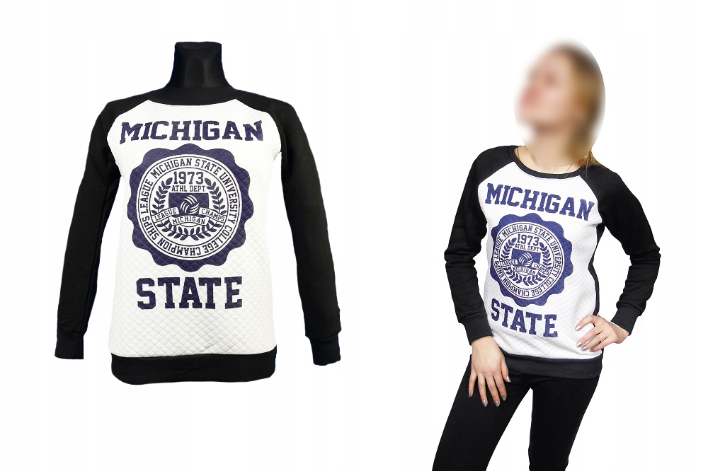 

Bluza Bluzka Damska Michigan State bez kaptura XL