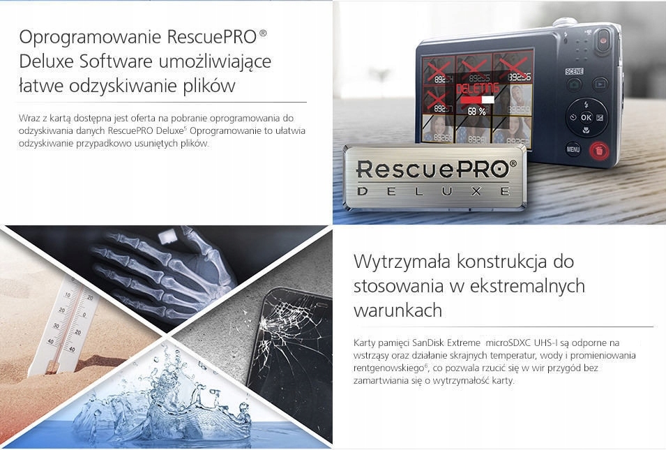 SANDISK EXTREME microSDXC 128GB 160/90MB/s A2 V30 Klasy prędkości C10 U3 V30 A2