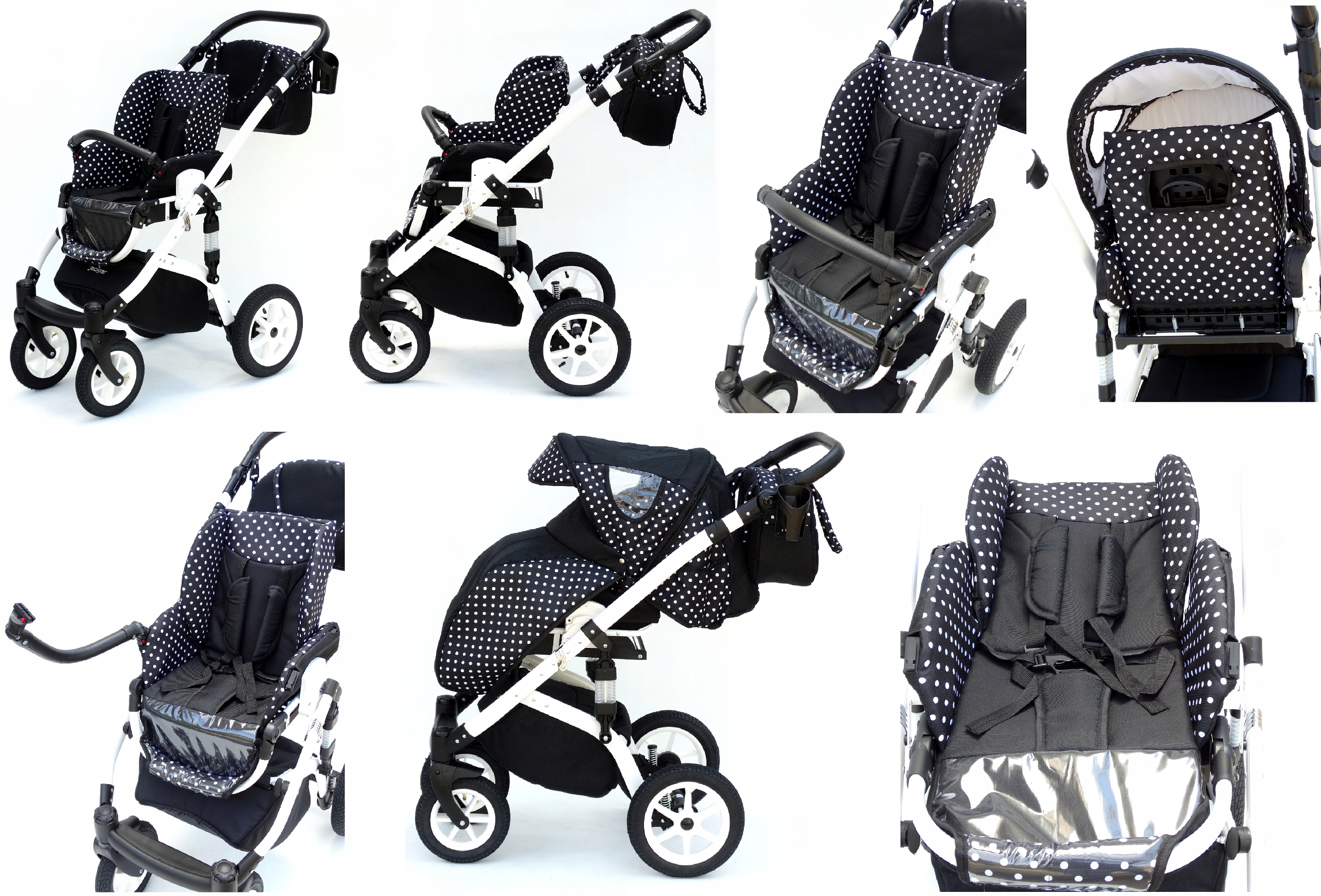 JACKMAR WÓZEK DZIECIĘCY WIELOFUNKCYJNY SPIRO 2w1 Model SPIRO