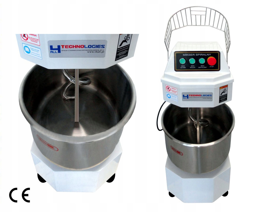 MIKSER SPIRALNY PIEKARNICZY MIESZAŁKA CIASTA 60L Kod producenta HS60