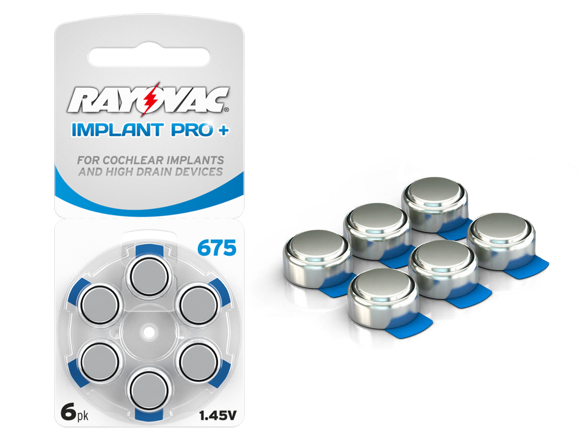 

6x Baterie Rayovac Implant Pro+ 675 PR44 Cochlear