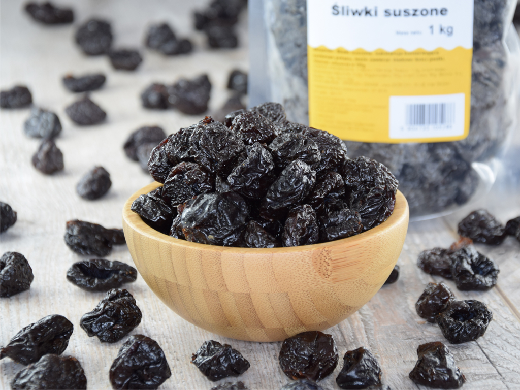 ŚLIWKI SUSZONE 1KG BEZ PESTEK ŚLIWKA - MIGOgroup Postać całe owoce