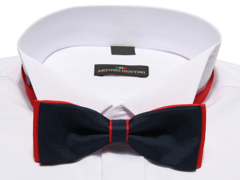 KOSZULA BIAŁA DO MUCHY 44 176-182 SLIM FIT Rodzaj kołnierzyka kołnierzyk