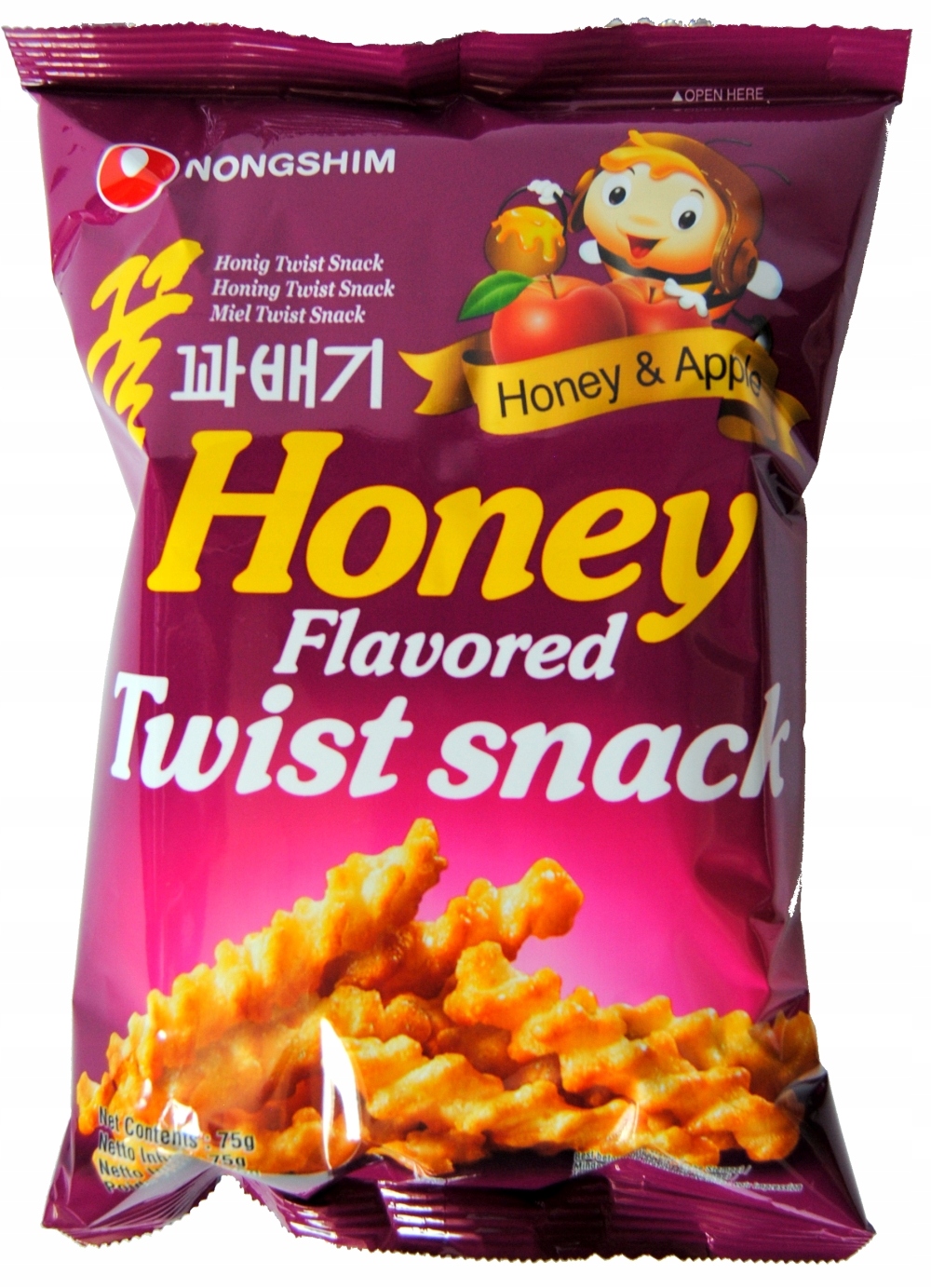 

Chipsy Zakręcone Miodowe Koreańskie Nong Shim 75g
