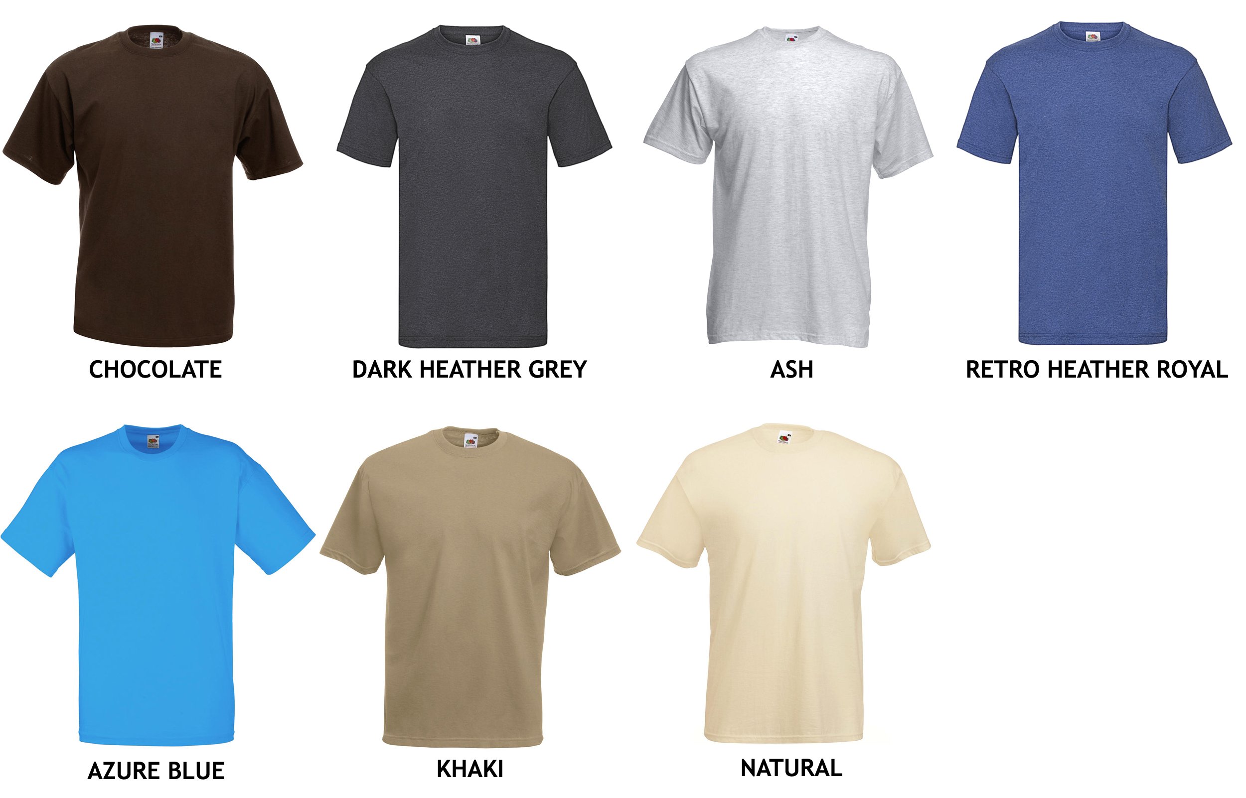 2x T-shirt Fruit + Nadruk TWOJE LOGO 1 kol. S Liczba sztuk w zestawie 2 szt.