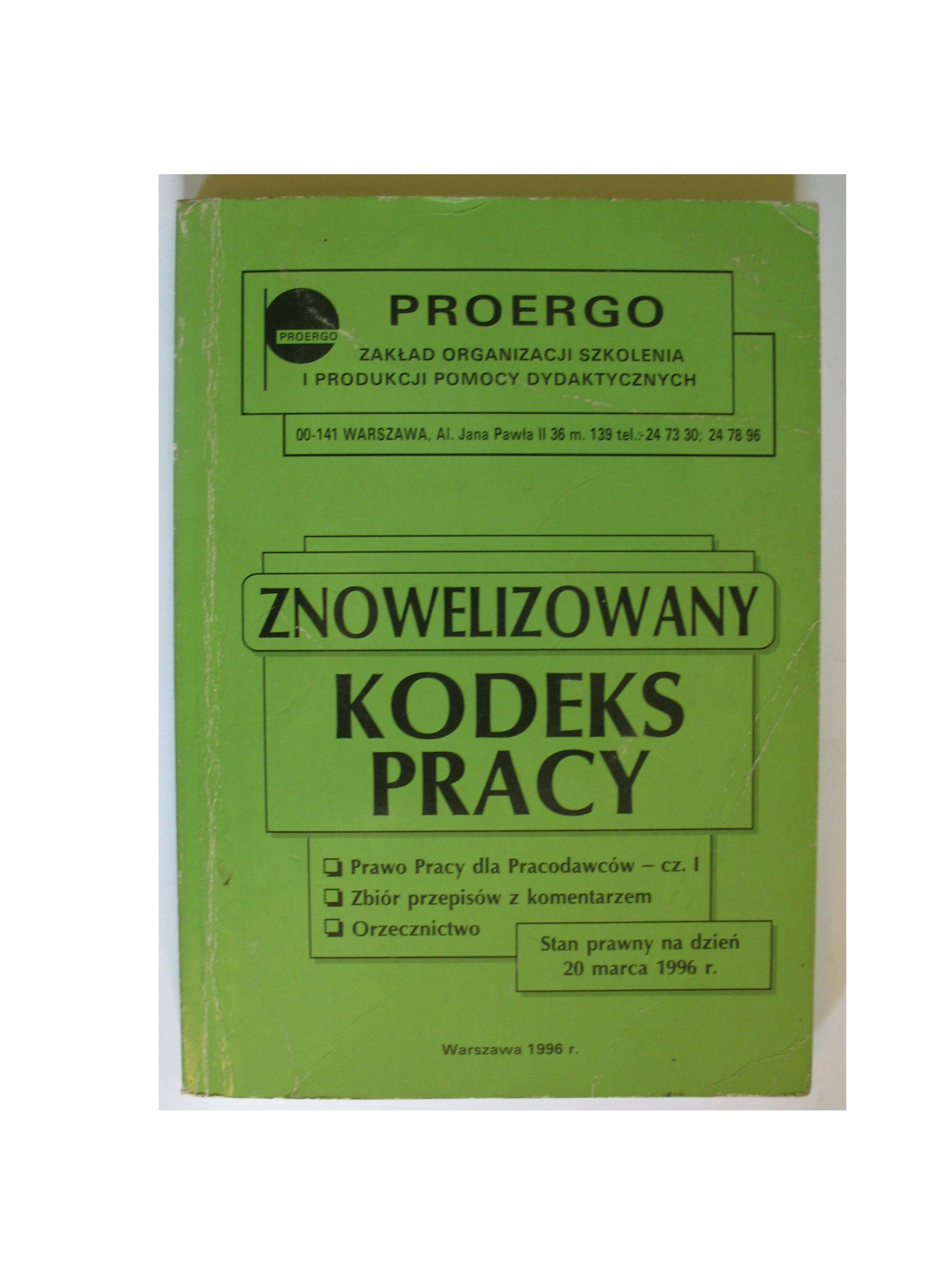 Znowelizowany kodeks pracy