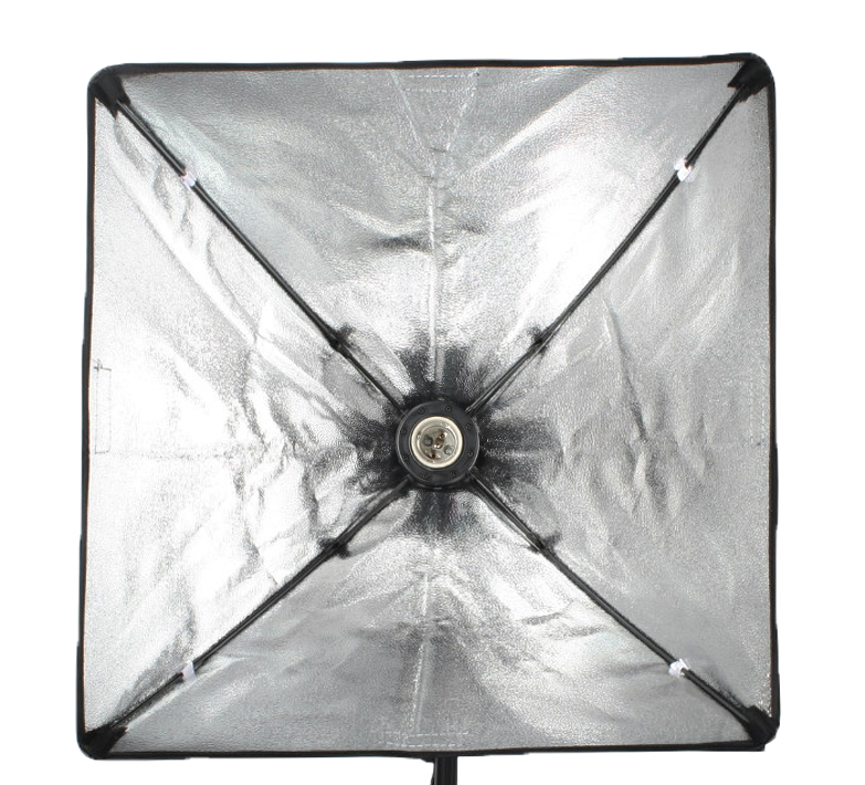 SOFTBOX 60x60cm na ŻARÓWKĘ ŚWIATŁA STAŁEGO E27 Model SOFTBOX60X60NA1ZAR