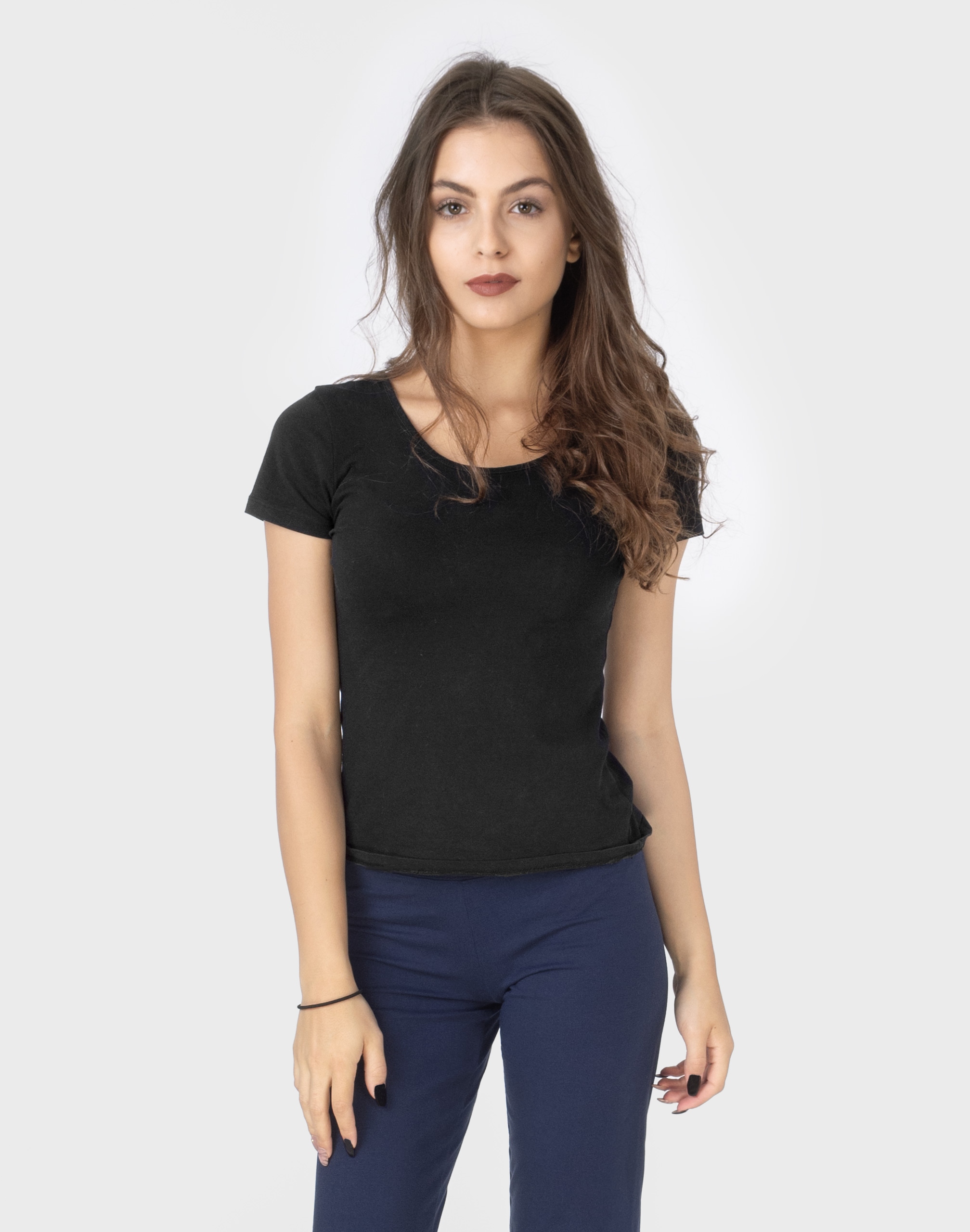 Sportowe Spodnie Rybaczki Dresowe Damskie Dresy Capri RENNOX 201 L granat Rozmiar L