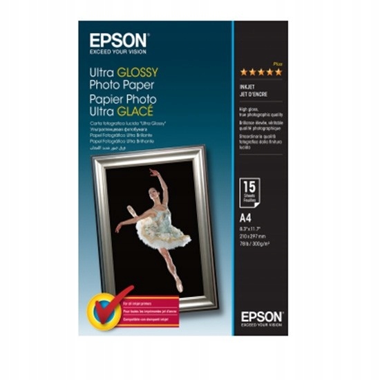Papier foto Epson Ultra Glossy A4 300g 15ark.